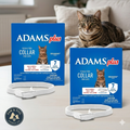 Adams Plus Flea & Tick Collar for Cats Water-Resistant Up to 7 Months Protection 2PCK