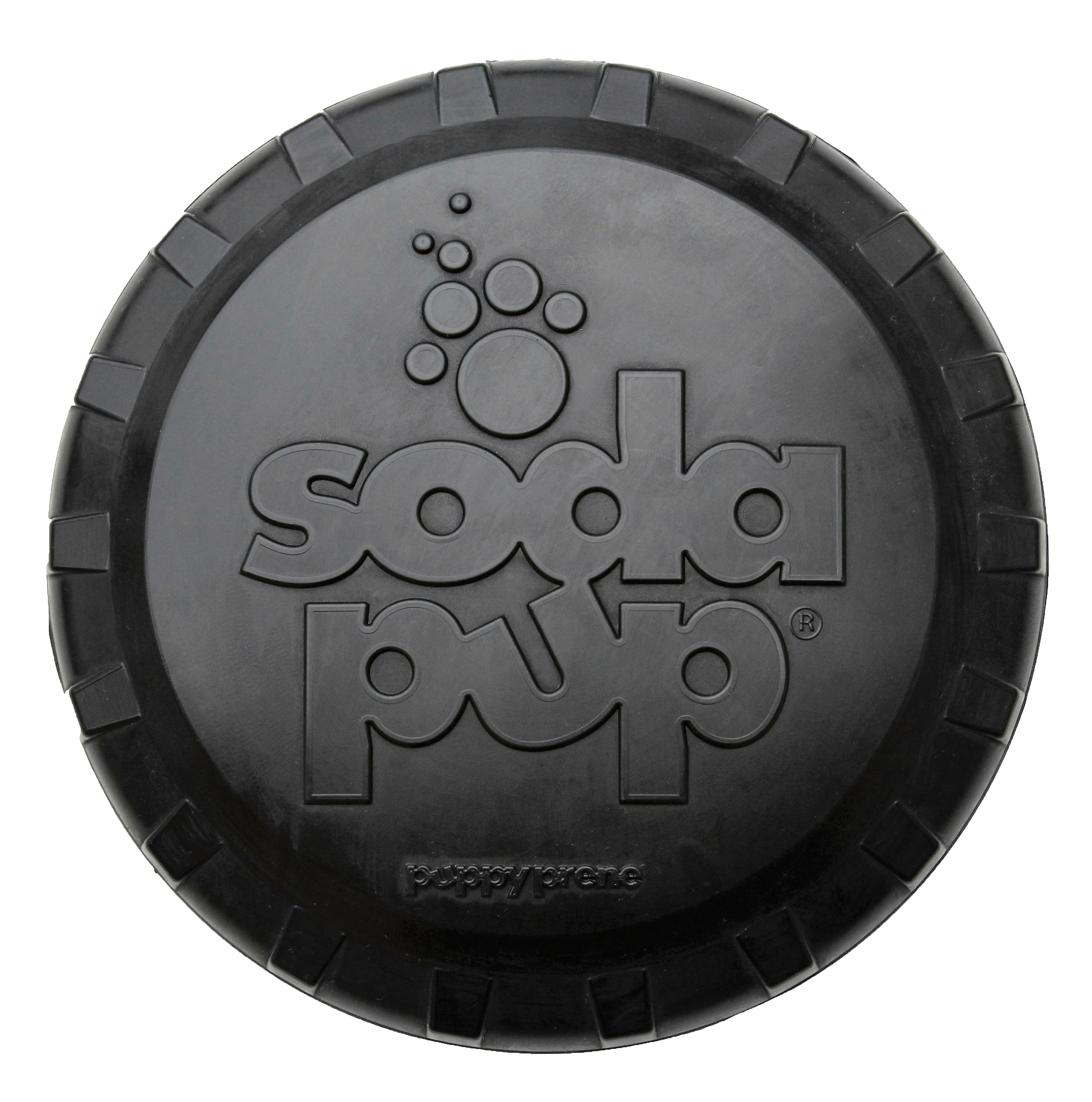 Magnum Bottle Top Flyer Rubber Frisbee for Heavy Chewers | Large | USA Made
