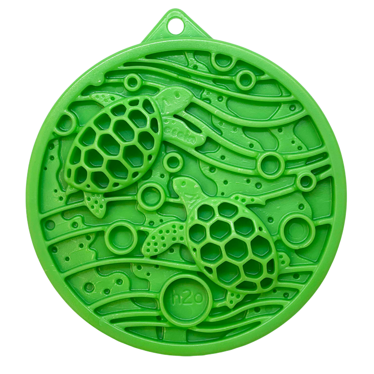 Water Nylon eCoin Durable Enrichment Snacking Coin for Dogs | USA-Made Lick Mat Alternative